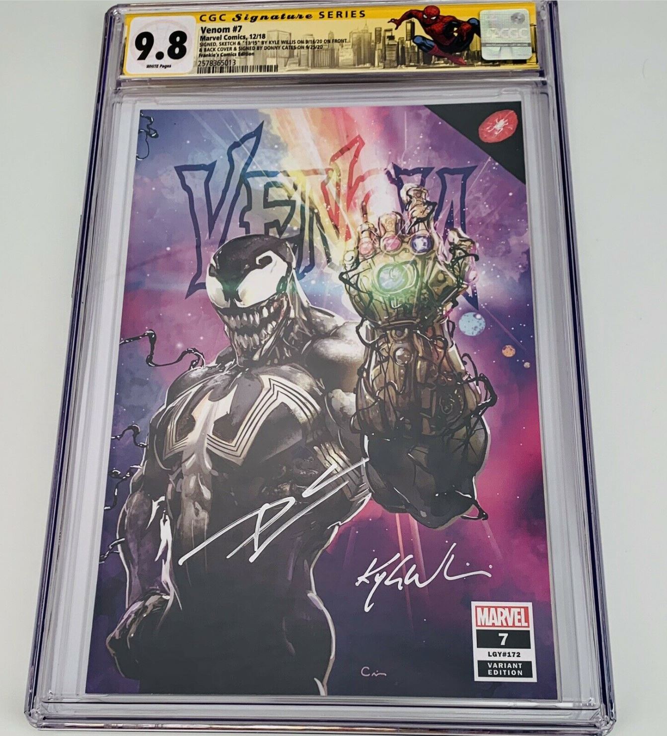 VENOM #7 CLAYTON CRAIN EXCLUSIVE VARIANT SPIDER-MAN 2024 CARNAGE INFINITY GAUNTLET